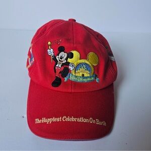 Red Walt Disney World Baseball Cap, Youth Hat